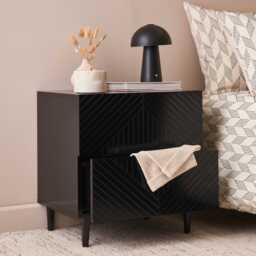 Jack Bedside Table - Black - thumbnail 2