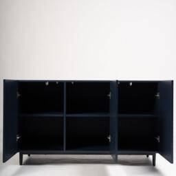 Jack 3 Door Large Sideboard - Geometric Blue - thumbnail 3