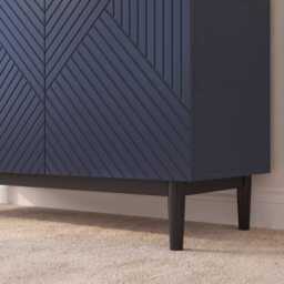 Jack 3 Door Large Sideboard - Geometric Blue - thumbnail 6