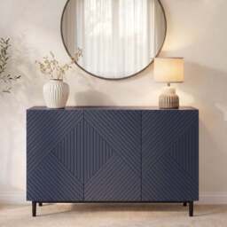 Jack 3 Door Large Sideboard - Geometric Blue