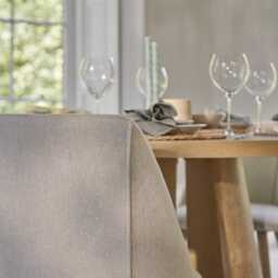 Farren Whitewash Oak Oval Dining Table Set - 6 Seater - Freya Sand Dining Chairs - Whitewash Oak Legs - thumbnail 4