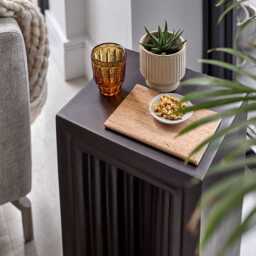 Karasi Black Concrete Side Table - thumbnail 2
