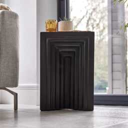 Karasi Black Concrete Side Table - thumbnail 5