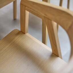 Paul Pale Oak Extending Dining Table Set - 4 Seater - Ella Pale Oak Carver Chairs - thumbnail 5