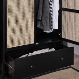 Charlie Double Wardrobe - Black - thumbnail 5