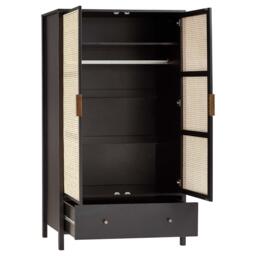Charlie Double Wardrobe - Black - thumbnail 6
