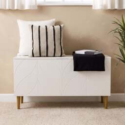 Gloria Blanket Box - White