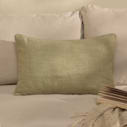 Camber 35x55cm Garden Scatter Cushion Cover - Sage Green with Green Piping