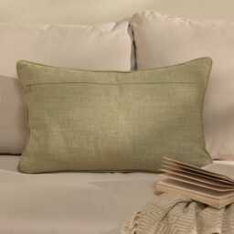 Camber 35x55cm Garden Scatter Cushion Cover - Sage Green with Green Piping - thumbnail 2