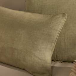 Camber 35x55cm Garden Scatter Cushion Cover - Sage Green with Green Piping - thumbnail 3