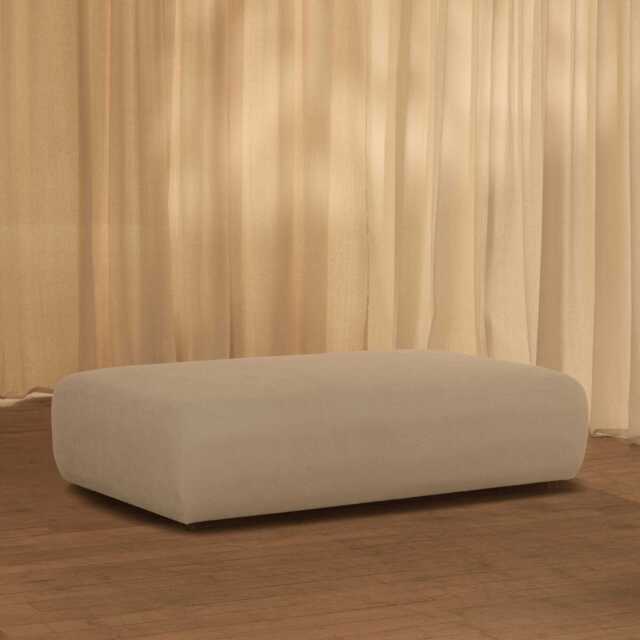 Nathalia Large Stool Section - Soft Beige