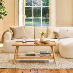 Tilly 100cm Rectangular Coffee Table - Whitewash Oak
