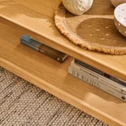 Tilly 100cm Rectangular Coffee Table - Whitewash Oak - thumbnail 4