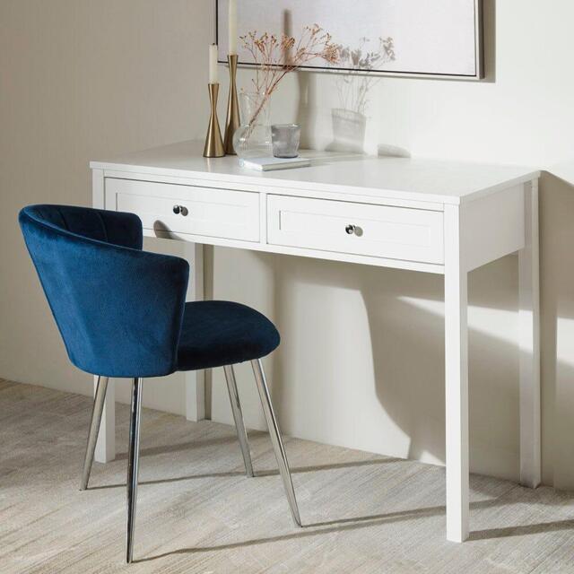 Stevie White Dressing Table with Drawers - image 1