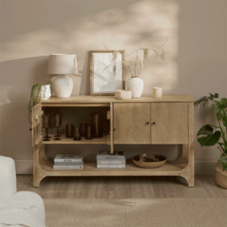 Jade 4 Door Sideboard - Chalked Mango Wood - thumbnail 2