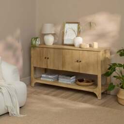 Jade 4 Door Sideboard - Chalked Mango Wood - thumbnail 3