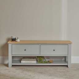 Chatsworth Linen Grey TV Unit - thumbnail 2