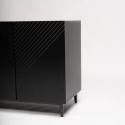 Jack 3 Door Large Sideboard - Geometric Black - thumbnail 6