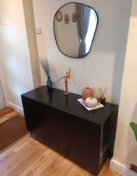 Jack 3 Door Large Sideboard - Geometric Black - thumbnail 6