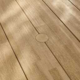 Willow Round Wooden Garden Table - Brushed Light Acacia - thumbnail 5
