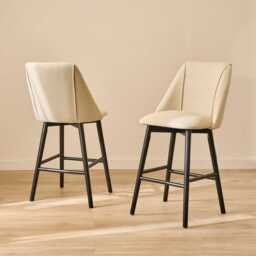 Freya Sand Bar Stool - Black Legs - thumbnail 6