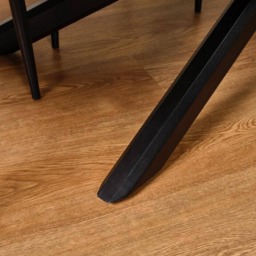 Amelia Black Extendable Dining Table Set - 6 Seater - Mabel Black Spindle Back Chairs - thumbnail 6
