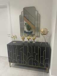 Gatsby 3 Door Sideboard - Noir Black - thumbnail 3