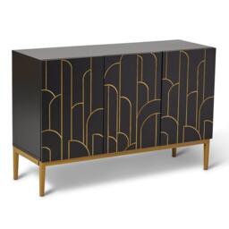 Gatsby 3 Door Sideboard - Noir Black - thumbnail 5