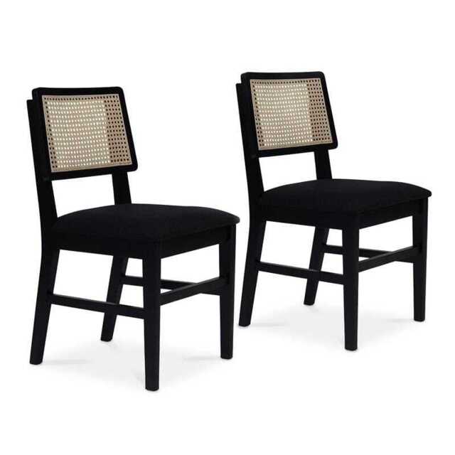 Charlie Black Dining Chairs - Set of 2 - image 1