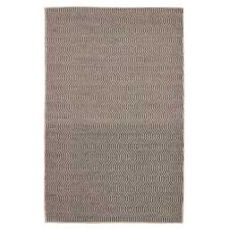 Alverton Clay & Black Geometric Wool with Cotton Rug - 120 x 170cm - thumbnail 4
