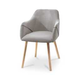 Freya Fossil Armchairs - Set of 2 - Whitewash Oak Legs - thumbnail 3