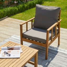 Harrelson Conversation Set Garden Cushion Covers - Pebble Grey - thumbnail 3