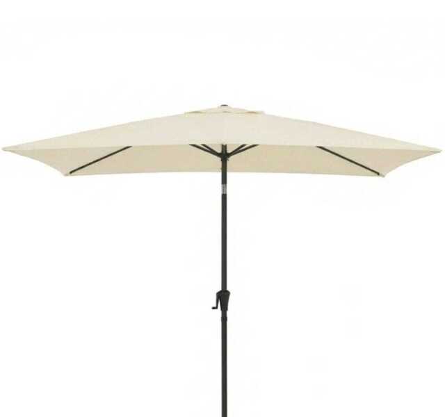 Cream LED Parasol - 2m Square with Raincover - image 1