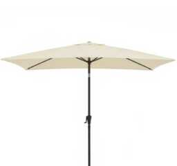 Cream LED Parasol - 2m Square with Raincover