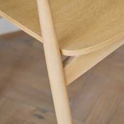 Marlon Whitewash Oak Round Dining Table Set - 6 Seater - Carter Whitewash Oak Dining Armchairs - thumbnail 5
