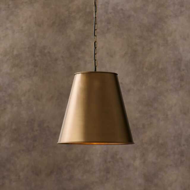 Stowe 37cm Metal Pendant Light - Gold - image 1
