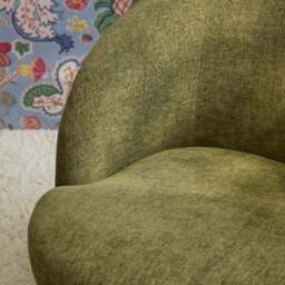 Sawyer 68cm Swivel Armchair - Moss Green - thumbnail 4