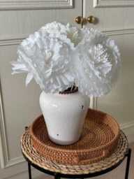 Corsino 18cm Ceramic Vase - Off White - thumbnail 3