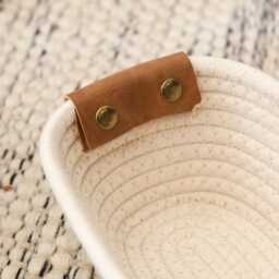 Eynsford Rectangular Baskets - Set of 4 - White - thumbnail 3