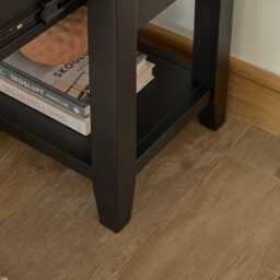 Raleigh Black 1 Drawer Bedside Table - thumbnail 4
