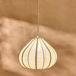 Lahsun 46cm Fabric Pendant Light - Natural