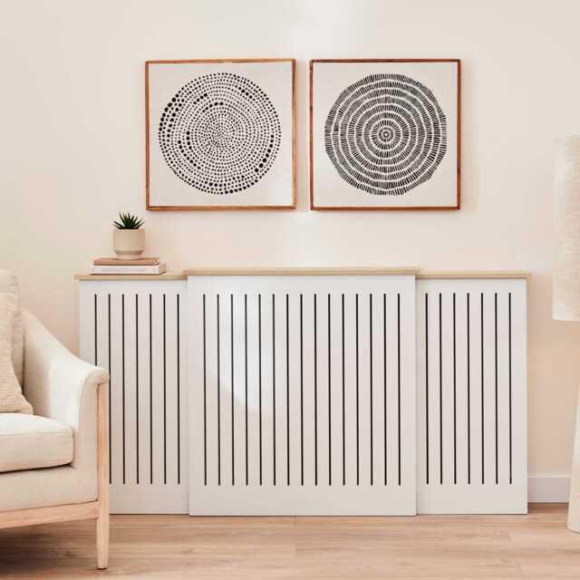 Elspeth Extending Radiator Cover - Whitewash Oak - image 1