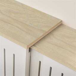 Elspeth Extending Radiator Cover - Whitewash Oak - thumbnail 3