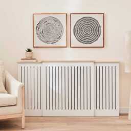 Elspeth Extending Radiator Cover - Whitewash Oak - thumbnail 1