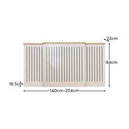 Elspeth Extending Radiator Cover - Whitewash Oak - thumbnail 6