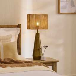 Foxcote 47cm Metal Table Lamp Base - Gold - thumbnail 1