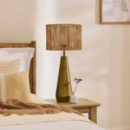 Foxcote 47cm Metal Table Lamp Base - Gold - thumbnail 2