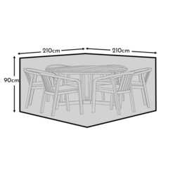 Large Round Garden Furniture Cover - Shiro & Ashby 8 Seater Sets - thumbnail 6