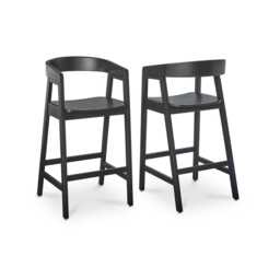 Ella Black Oak Bar Stool - thumbnail 5