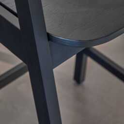 Ella Black Oak Bar Stool - thumbnail 4